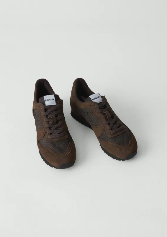 Novesta Marathon Trainers | Bitter Chocolate sold by TOAST