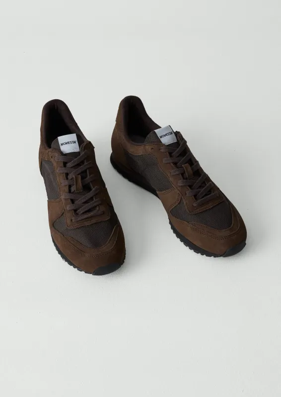 Novesta Marathon Trainers | Bitter Chocolate sold by TOAST