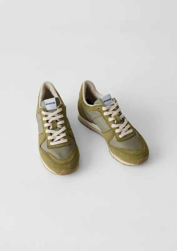 Novesta Marathon Trainers | Bronze Green sold by TOAST