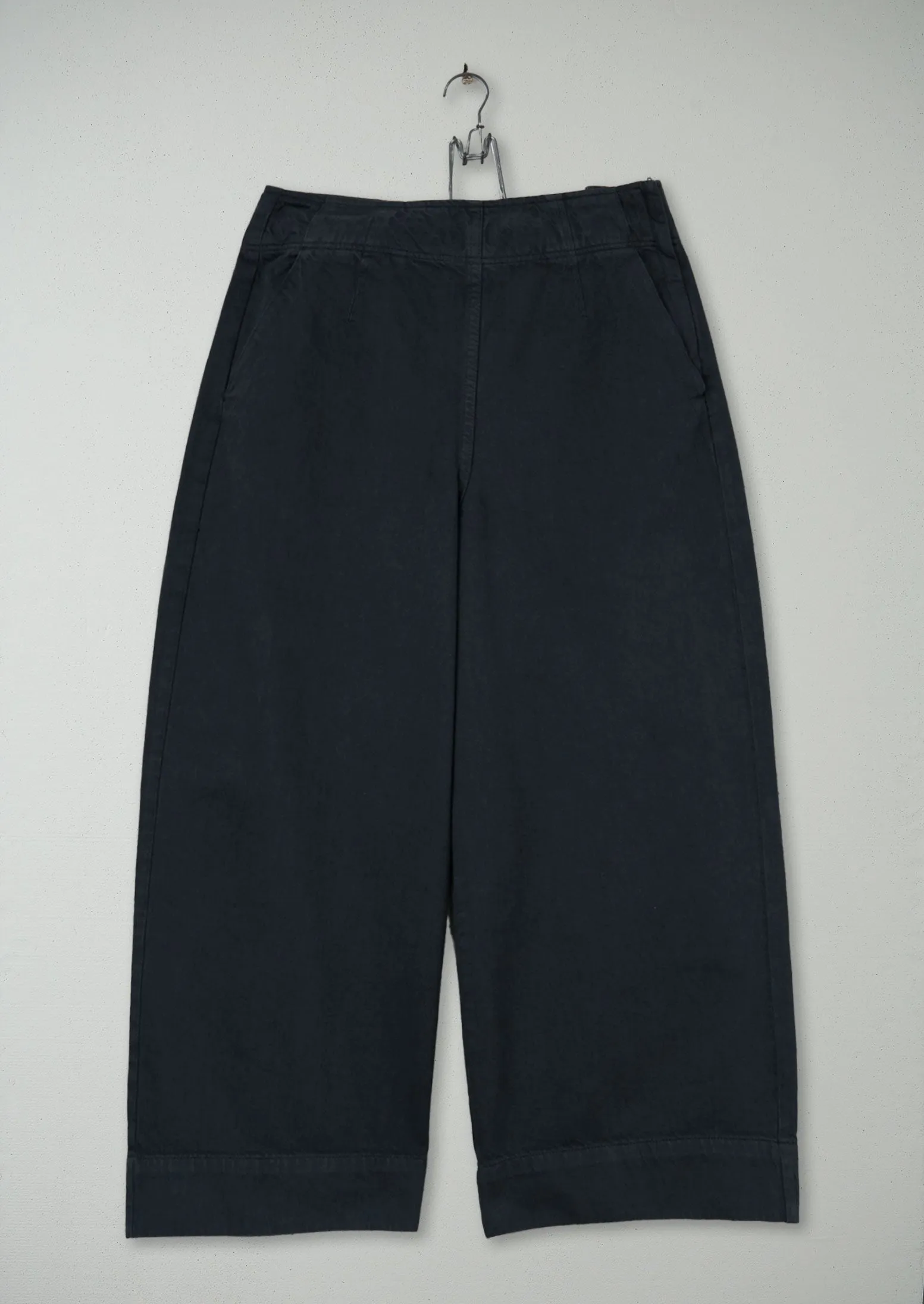 Reworn Flat Front Culottes Size 10 (662) | Slate sold by TOAST