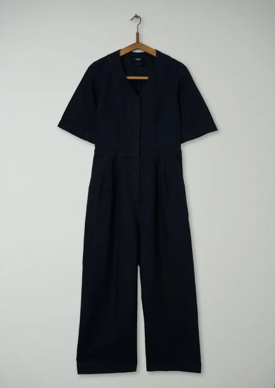 Reworn V Neck Jumpsuit Size 6 (654) | Slate sold by TOAST