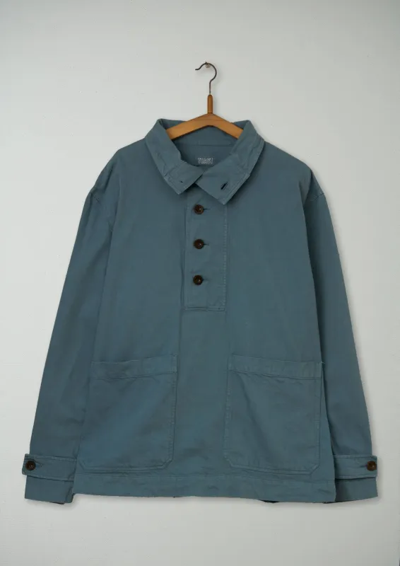 Reworn Mens Cotton Linen Jacket Size XL (014) | Ocean Blue sold by TOAST