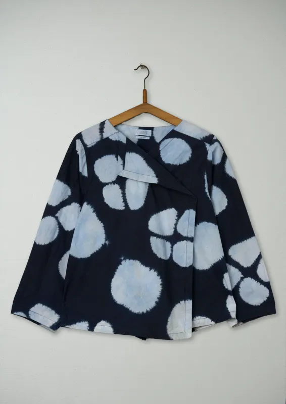 Reworn Shibori Cotton Shirt Size 10 (493) | Multi sold by TOAST