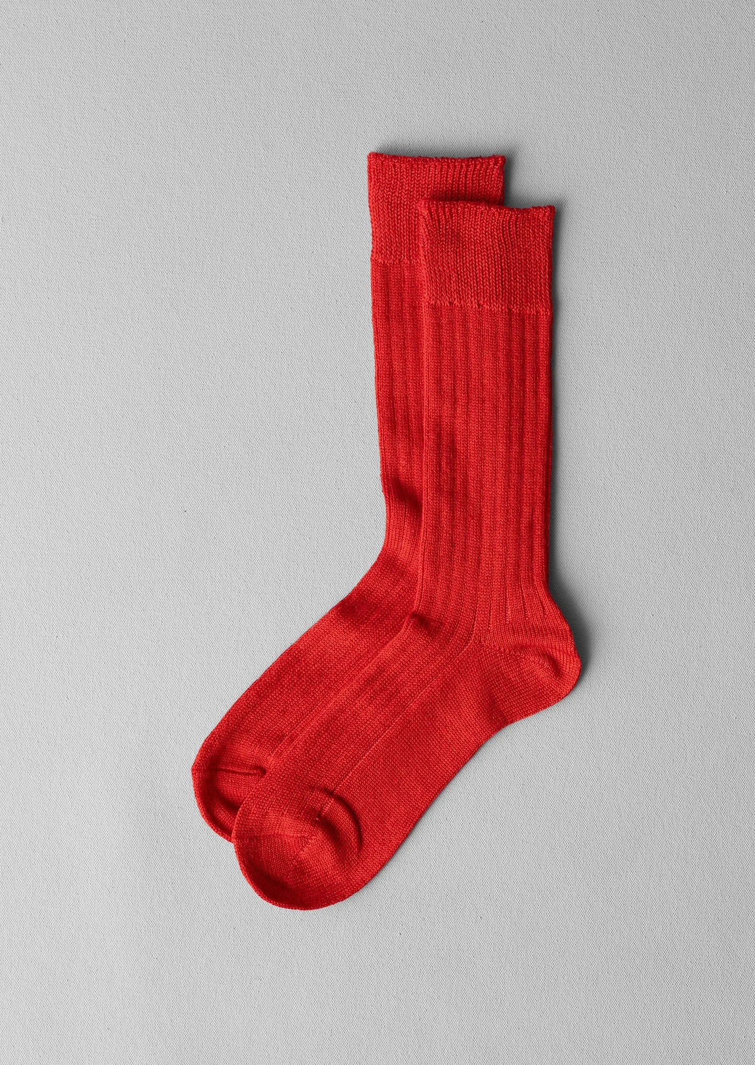 Rototo Linen Cotton Socks | Tomato sold by TOAST