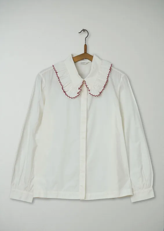 Reworn Scallop Neck Shirt Size 12 (550) | Multi sold by TOAST