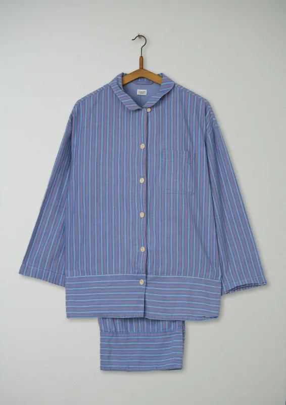 Reworn Stripe Dobby Pyjamas Size L (092) | Multi sold by TOAST