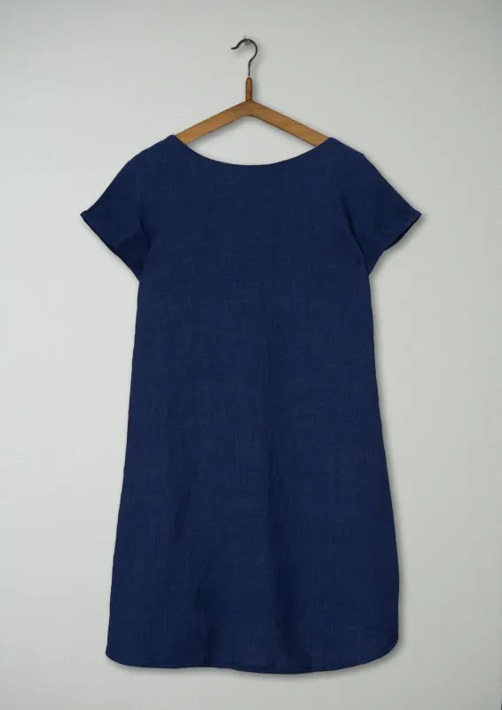 Reworn Sandrine Dress Size 12 (964) | Blue sold by TOAST