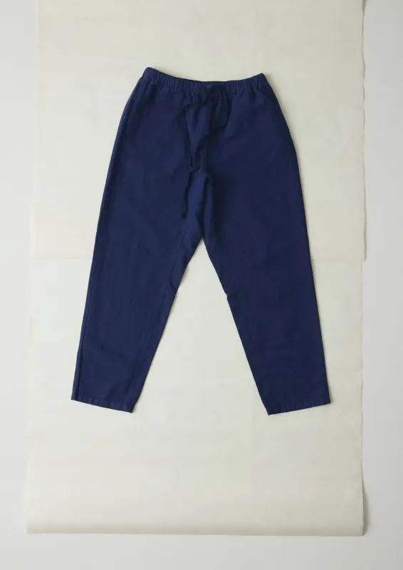 Alfie Garment Dyed Herringbone Trousers | Dark Indigo sold by TOAST