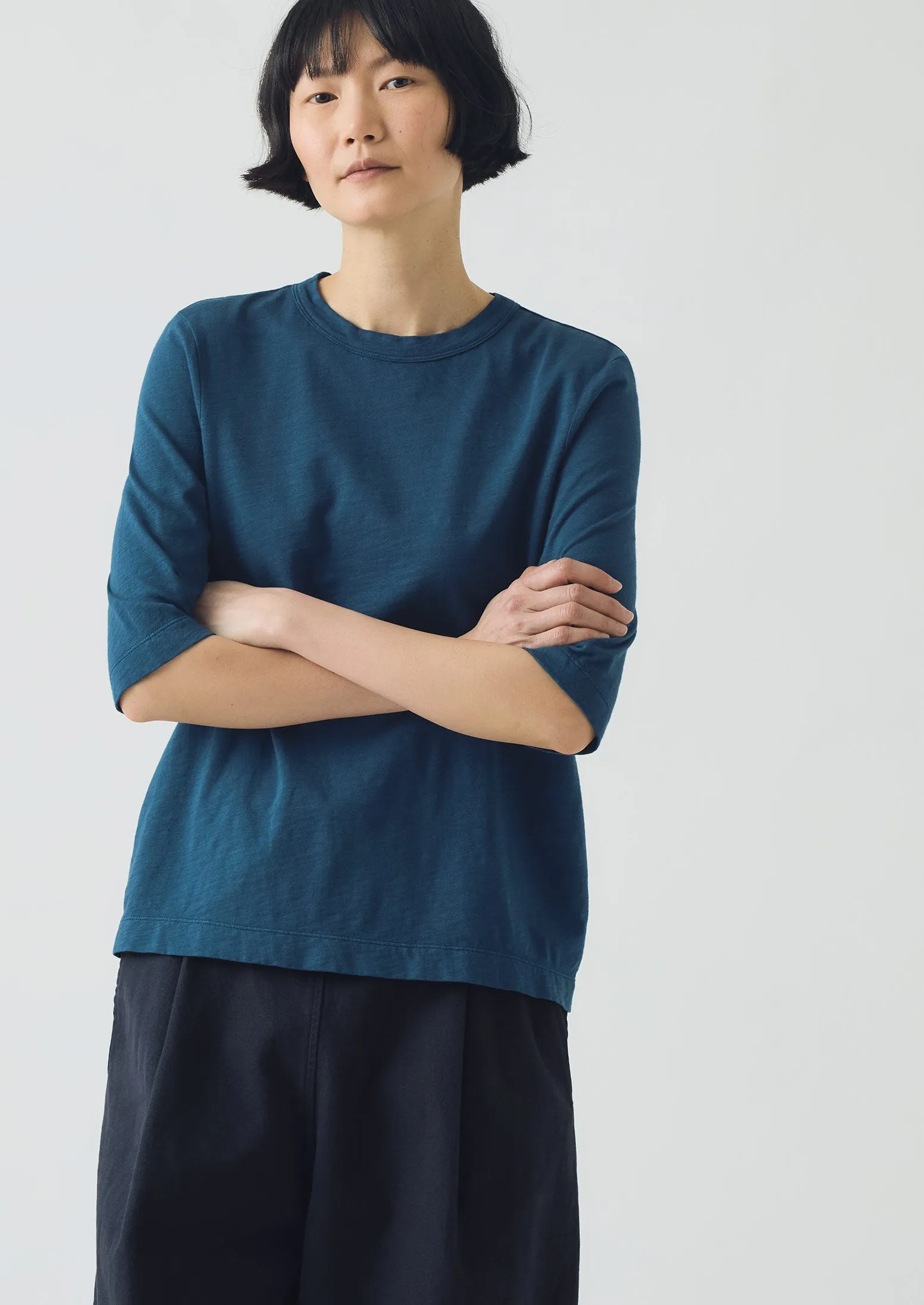 Cleo Cotton Tee | Copper Blue sold by TOAST product image thumbnail 3