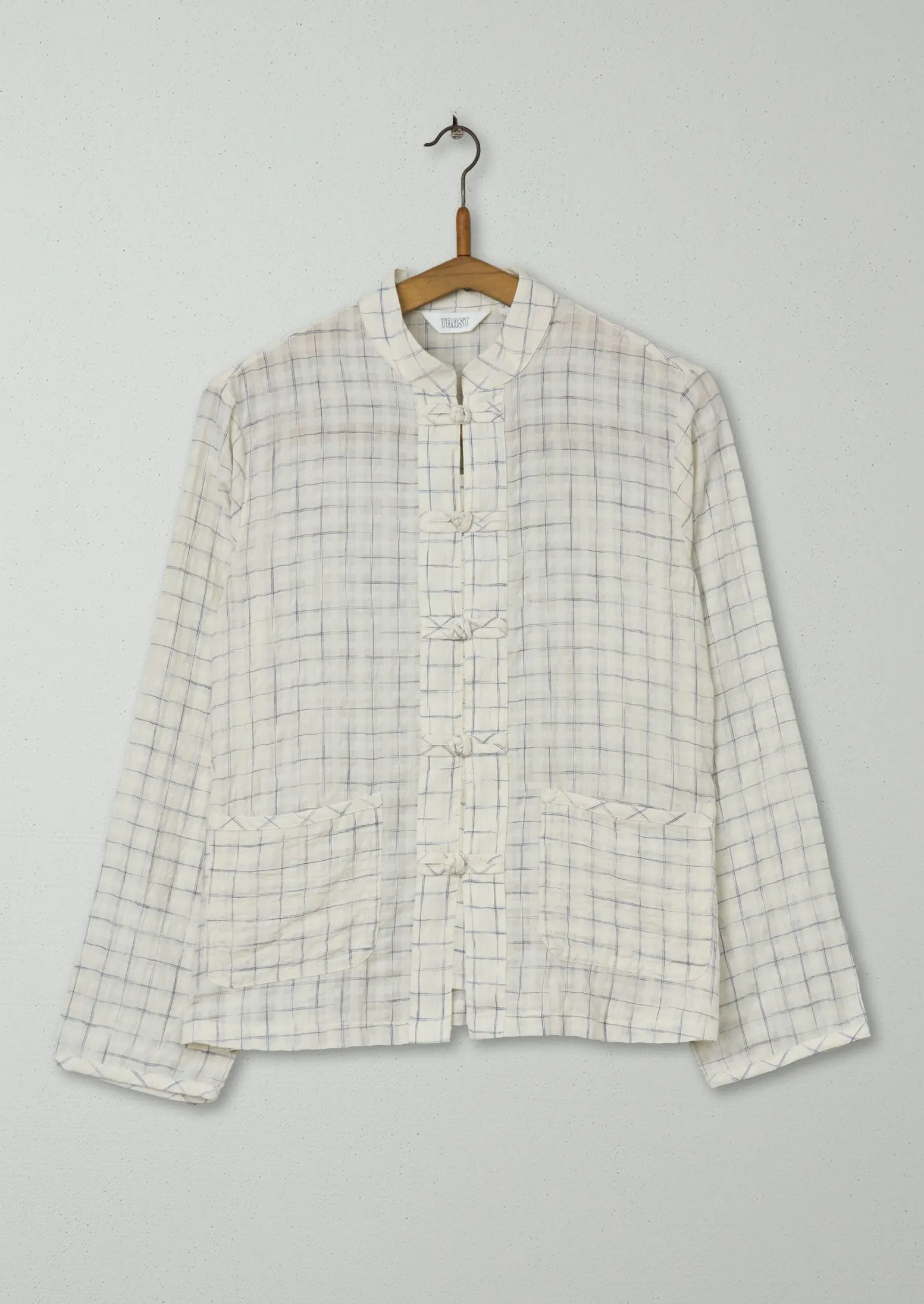 Reworn Knot Front Shirt Size 8 (611) | Multi sold by TOAST