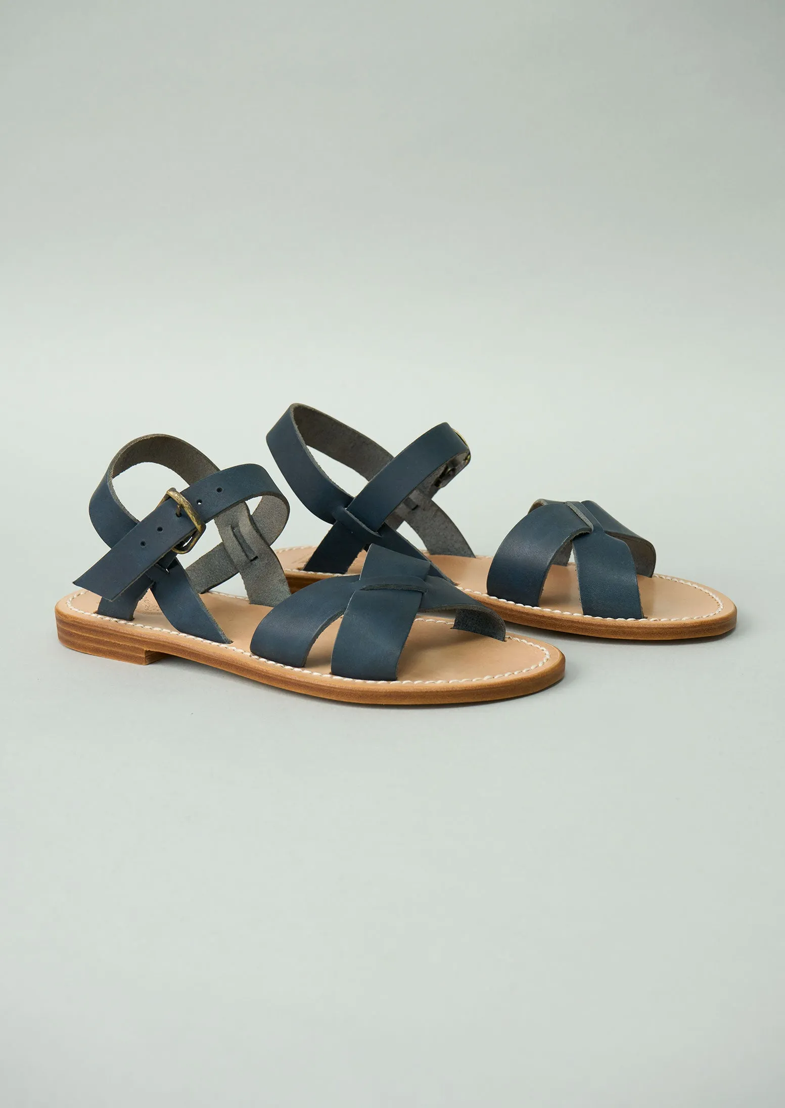 Reworn La Botte Gardiane Pac Sandals Size 36 (322) | Darkest Navy sold by TOAST