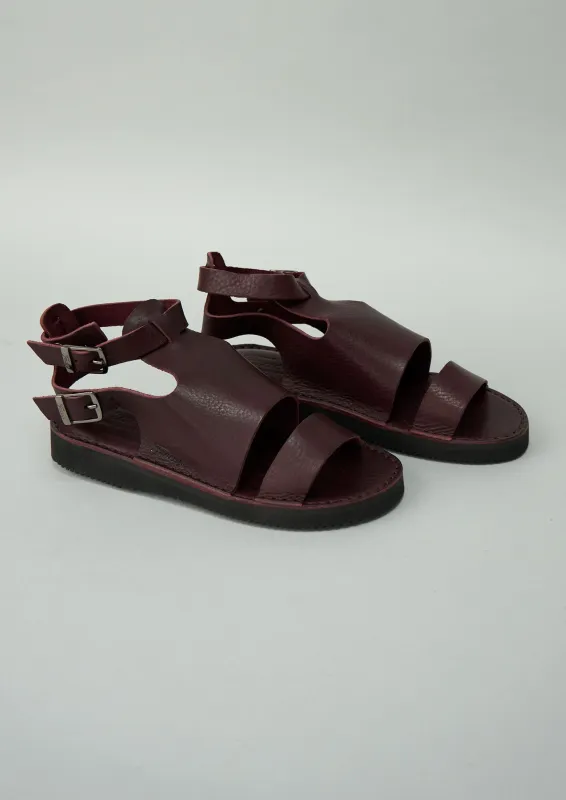 Reworn Fracap Nikki Sandals Size 37 (348) | Plum sold by TOAST