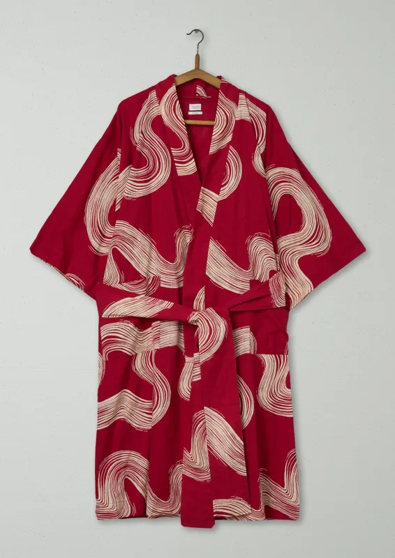 Reworn Brushstroke Print Gown Size S (042) | Haute Red sold by TOAST