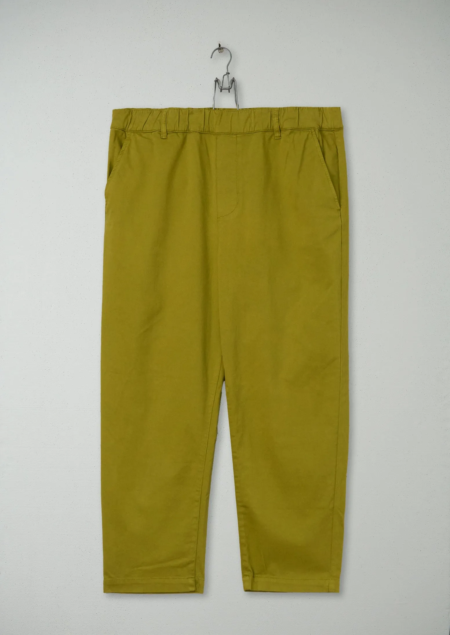 Reworn Gabi Cotton Twill Pull On Trousers Size 14 (680) | Wax Green sold by TOAST