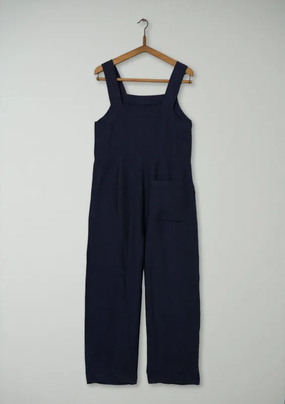 Reworn Delave Side Button Jumpsuit Size XS (698) | Midnight sold by TOAST