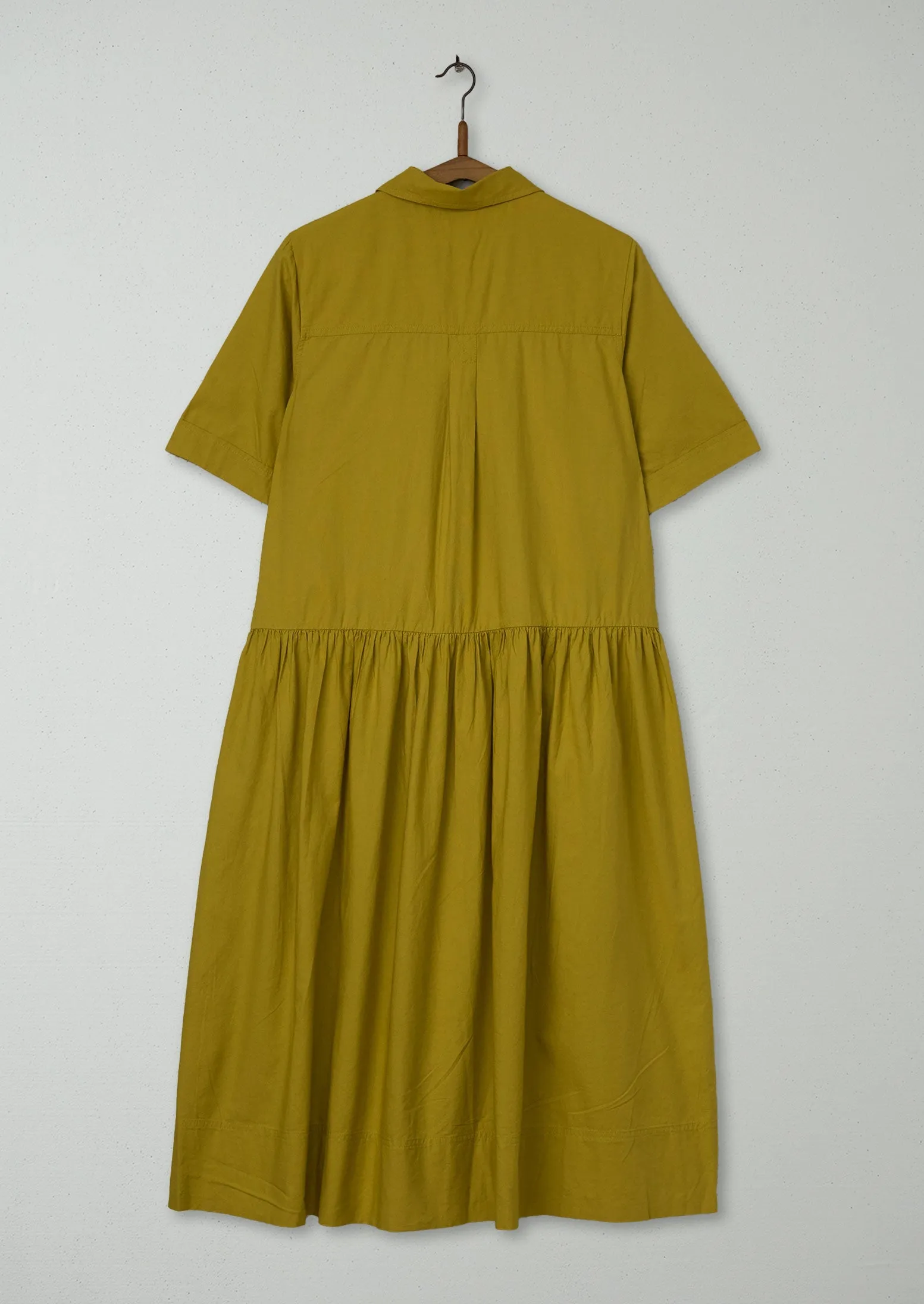 Reworn Cotton Oxford Shirt Dress Size 8 (1133) | Olive Oil sold by TOAST product image thumbnail 2
