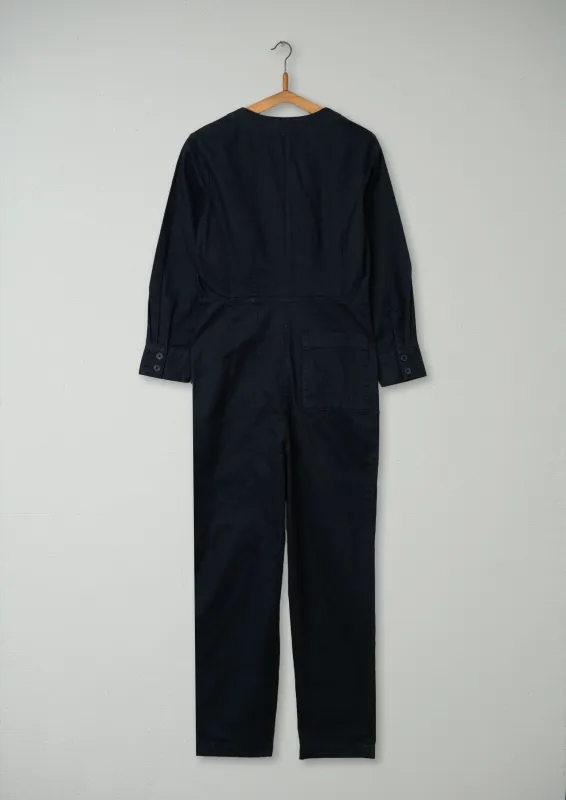 Reworn Cotton Twill Jumpsuit Size 8 (699) | Slate sold by TOAST