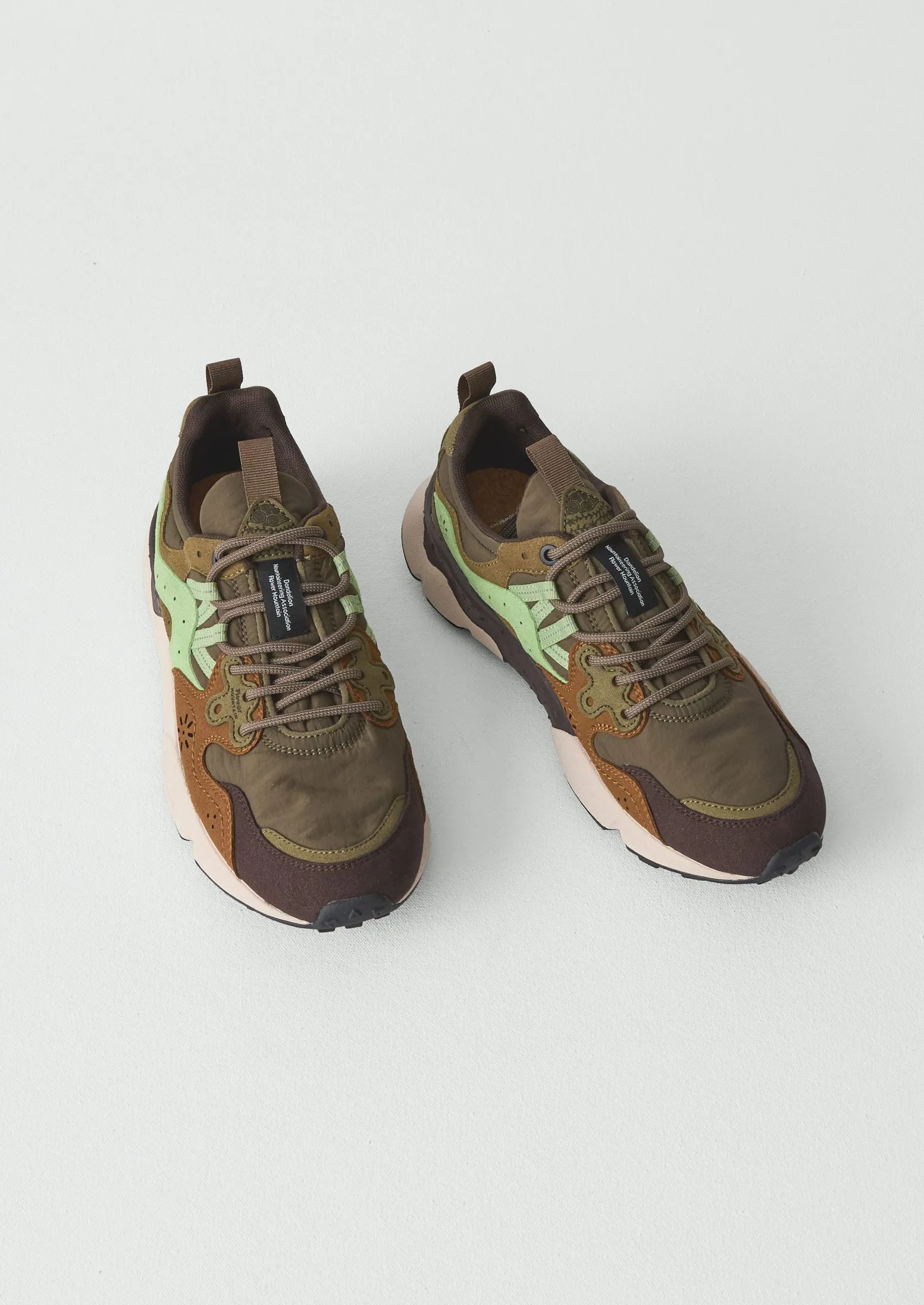 Flower Mountain Yamano Kaiso Trainers | Deep Olive sold by TOAST