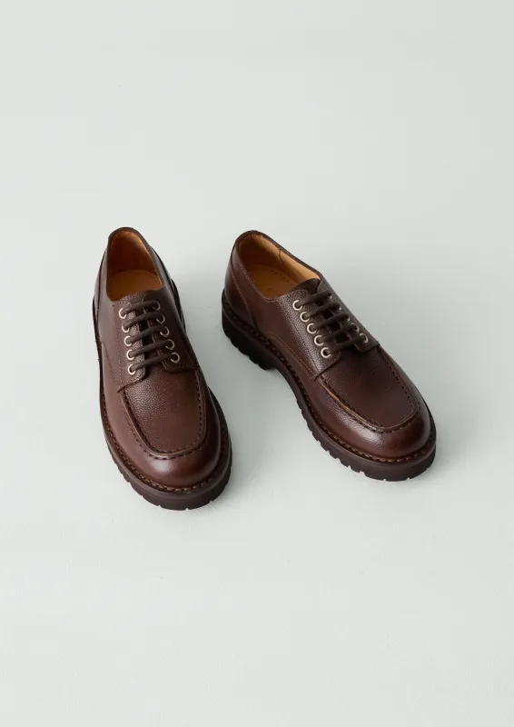 Fracap Leather Postman Shoes | Dark Brown sold by TOAST
