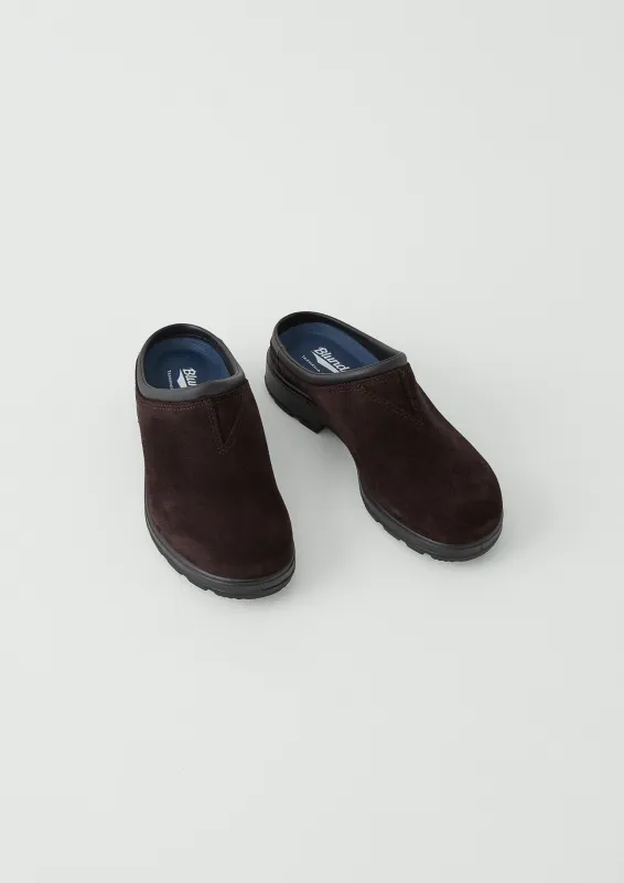 Blundstone Suede Clogs | Dark Brown sold by TOAST