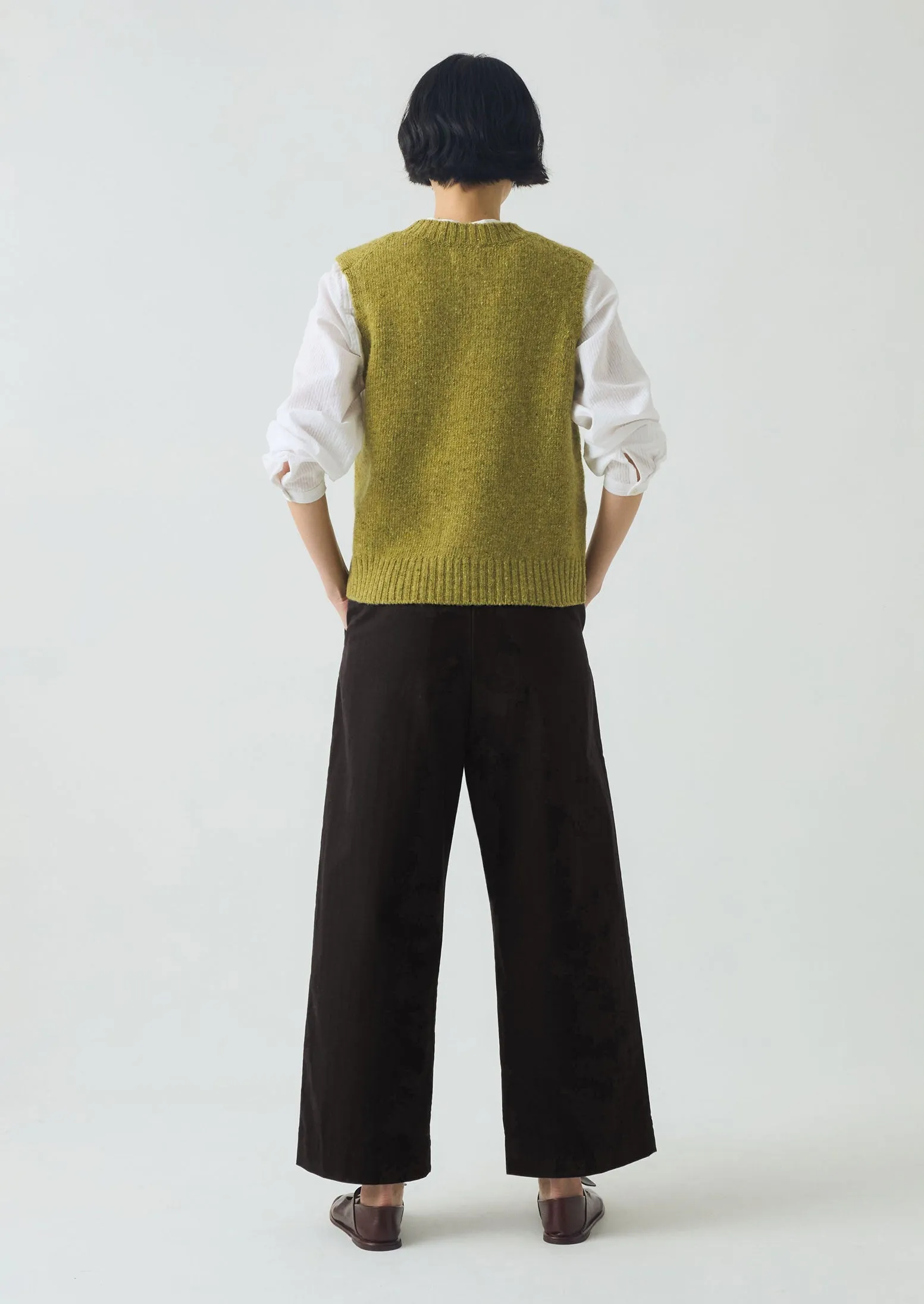 Donegal Merino Tank | Lime sold by TOAST product image thumbnail 3