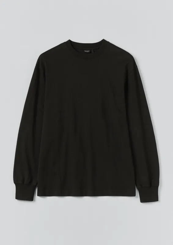 Long Sleeve Crew Neck Tee | Dark Charcoal sold by TOAST