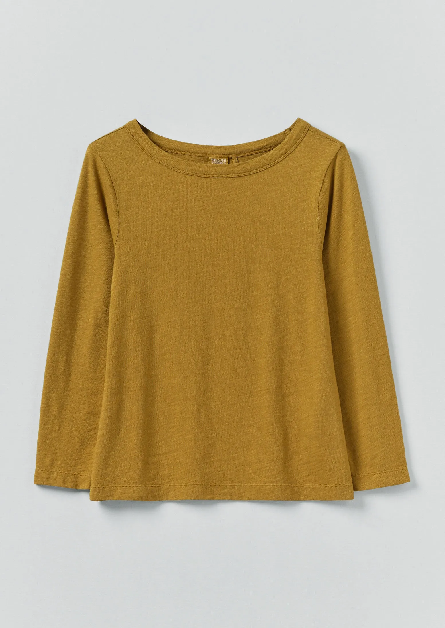 Lia Garment Dyed Boat Neck Tee | Honey sold by TOAST
