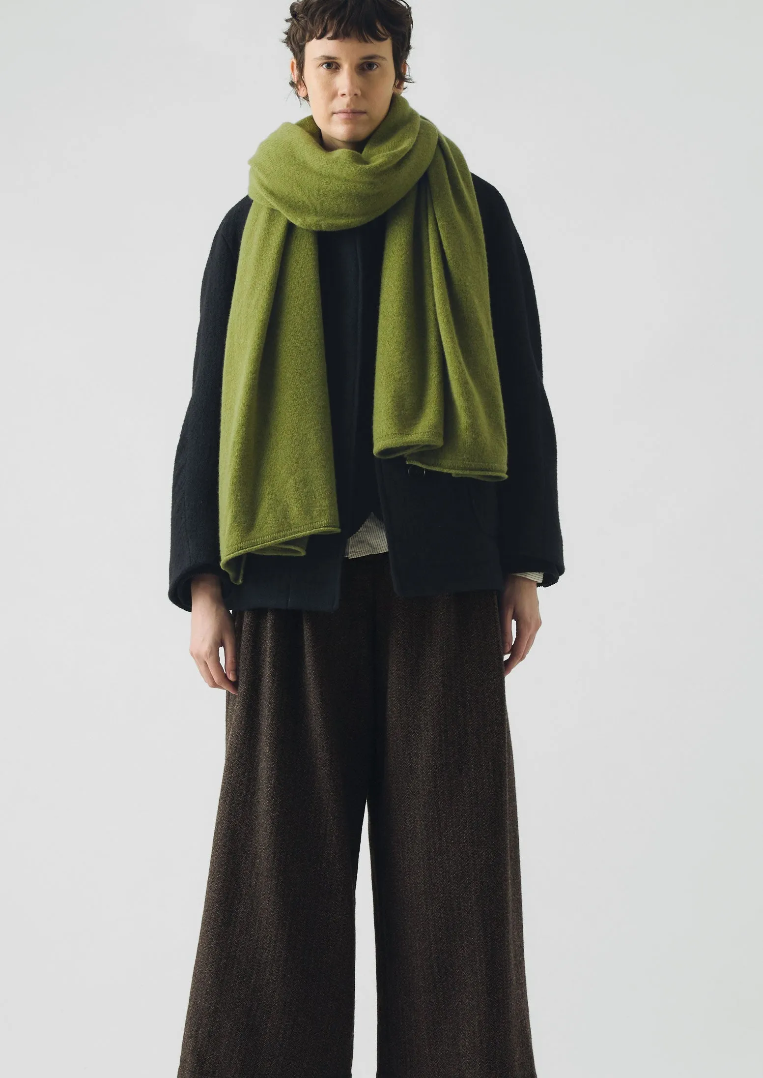 Cashmere Wool Wrap Scarf | Soft Green sold by TOAST product image thumbnail 2