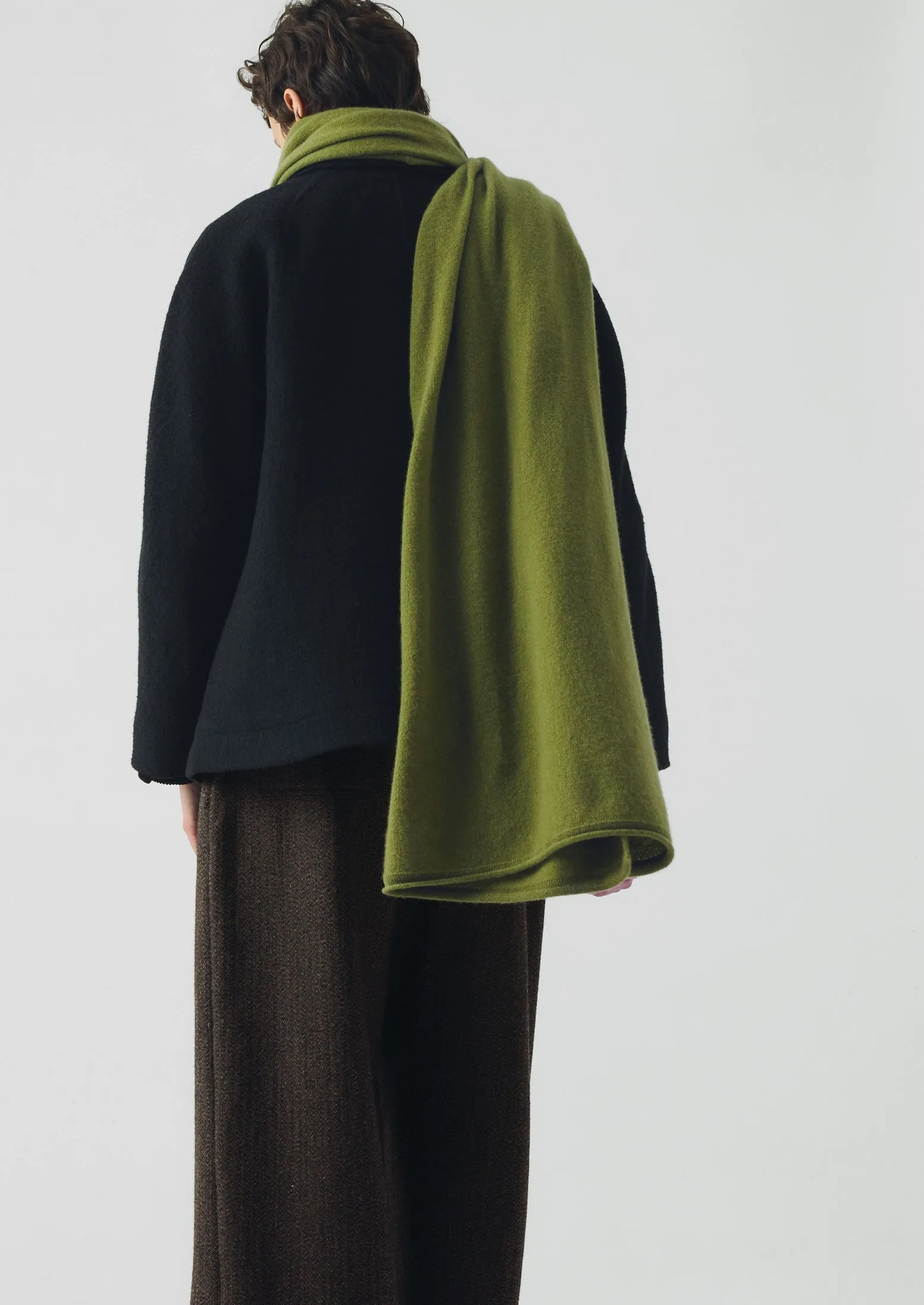 Cashmere Wool Wrap Scarf | Soft Green sold by TOAST product image thumbnail 3