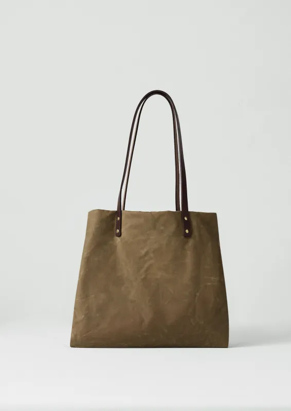 Kate Sheridan Waxed Cotton Tote | Sand sold by TOAST