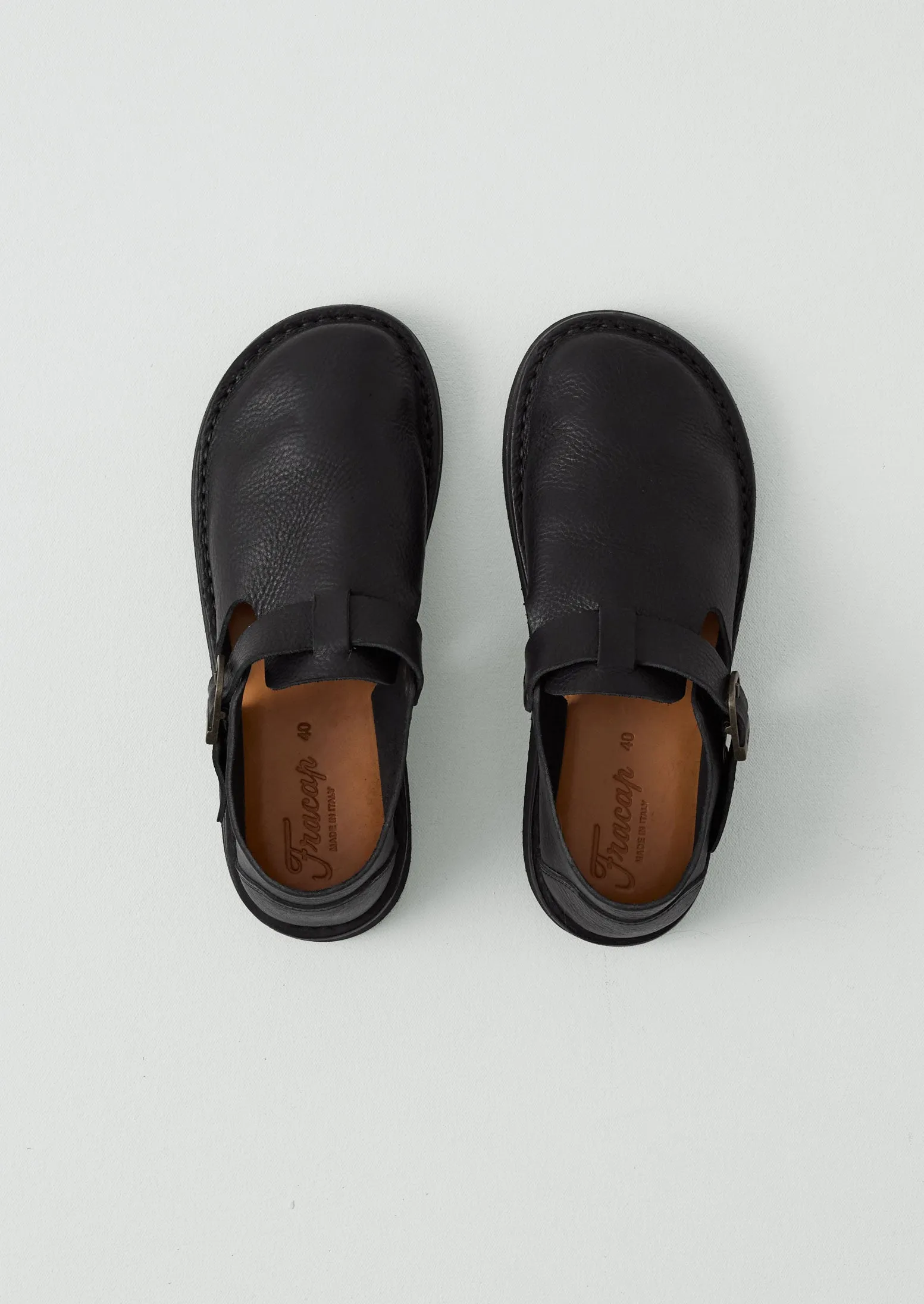 Fracap Leather Buckle Shoes | Black sold by TOAST product image thumbnail 3
