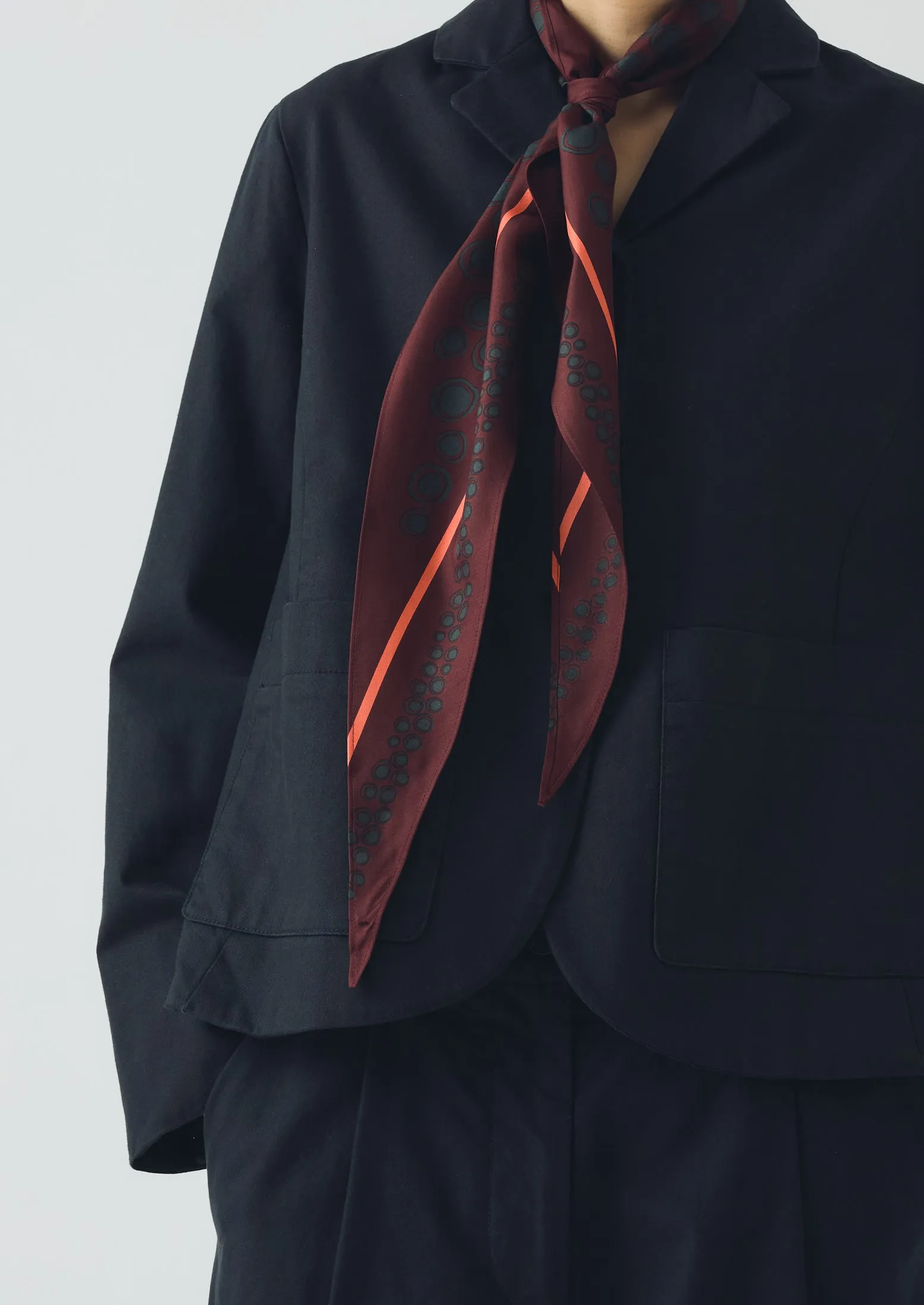 Spotted Carapace Print Silk Bandana | Ruby Red sold by TOAST product image thumbnail 3