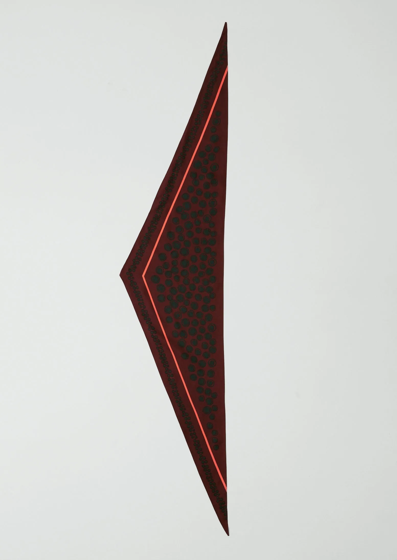 Spotted Carapace Print Silk Bandana | Ruby Red sold by TOAST product image thumbnail 4