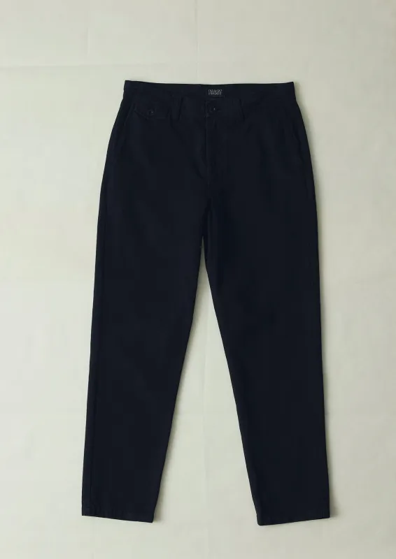 Norv Garment Dyed Tapered Trousers | Charcoal sold by TOAST