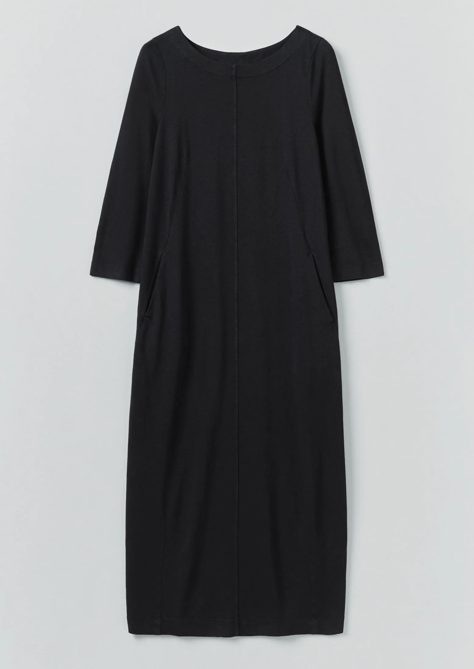 Cotton Jersey Shift Dress | Washed Black sold by TOAST