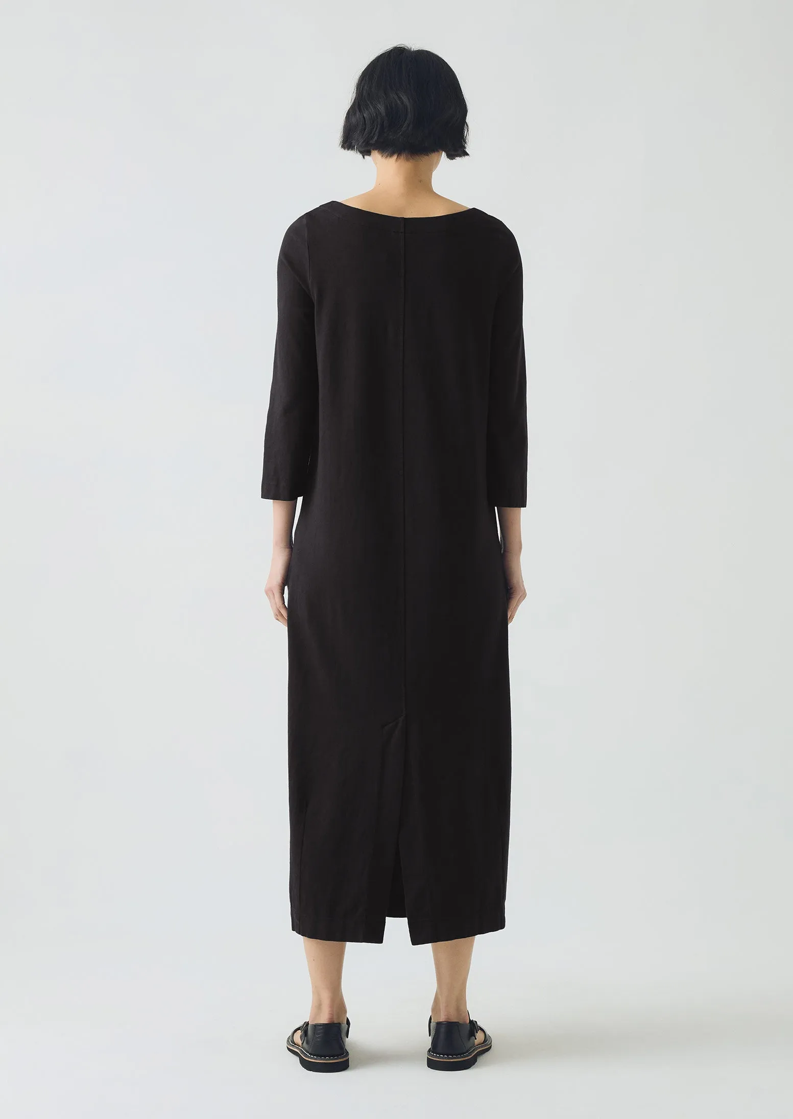 Cotton Jersey Shift Dress | Washed Black sold by TOAST product image thumbnail 4