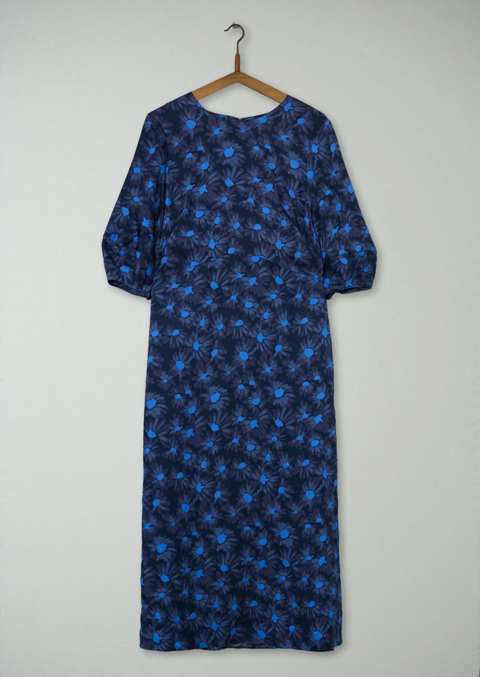 Reworn Rounded Sleeve Painted Daisy Dress Size 10 (990) | Multi sold by TOAST
