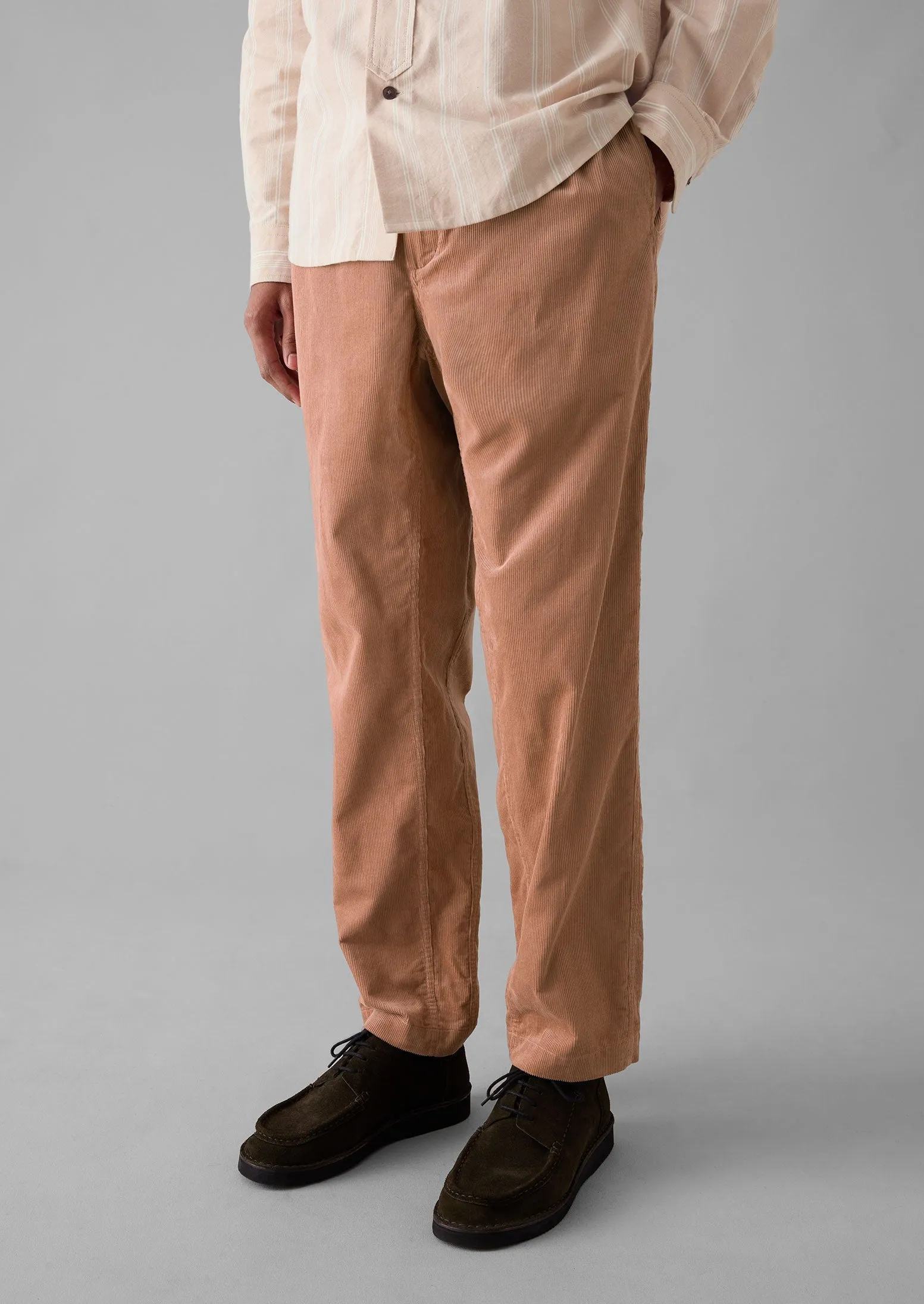 Soft Cord Drawstring Trousers | Rose Quartz sold by TOAST product image thumbnail 2