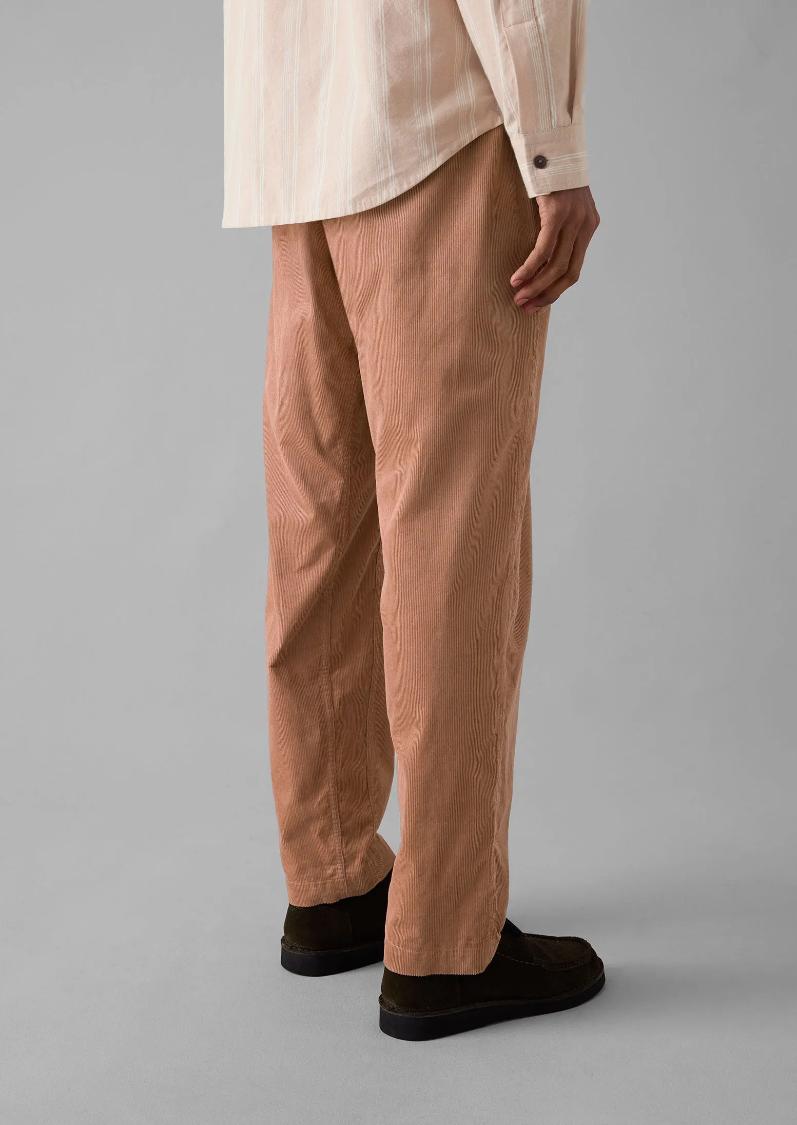 Soft Cord Drawstring Trousers | Rose Quartz sold by TOAST product image thumbnail 3