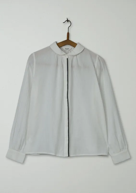 Reworn Cotton Khadi Shirt Size 8 (617) | White sold by TOAST