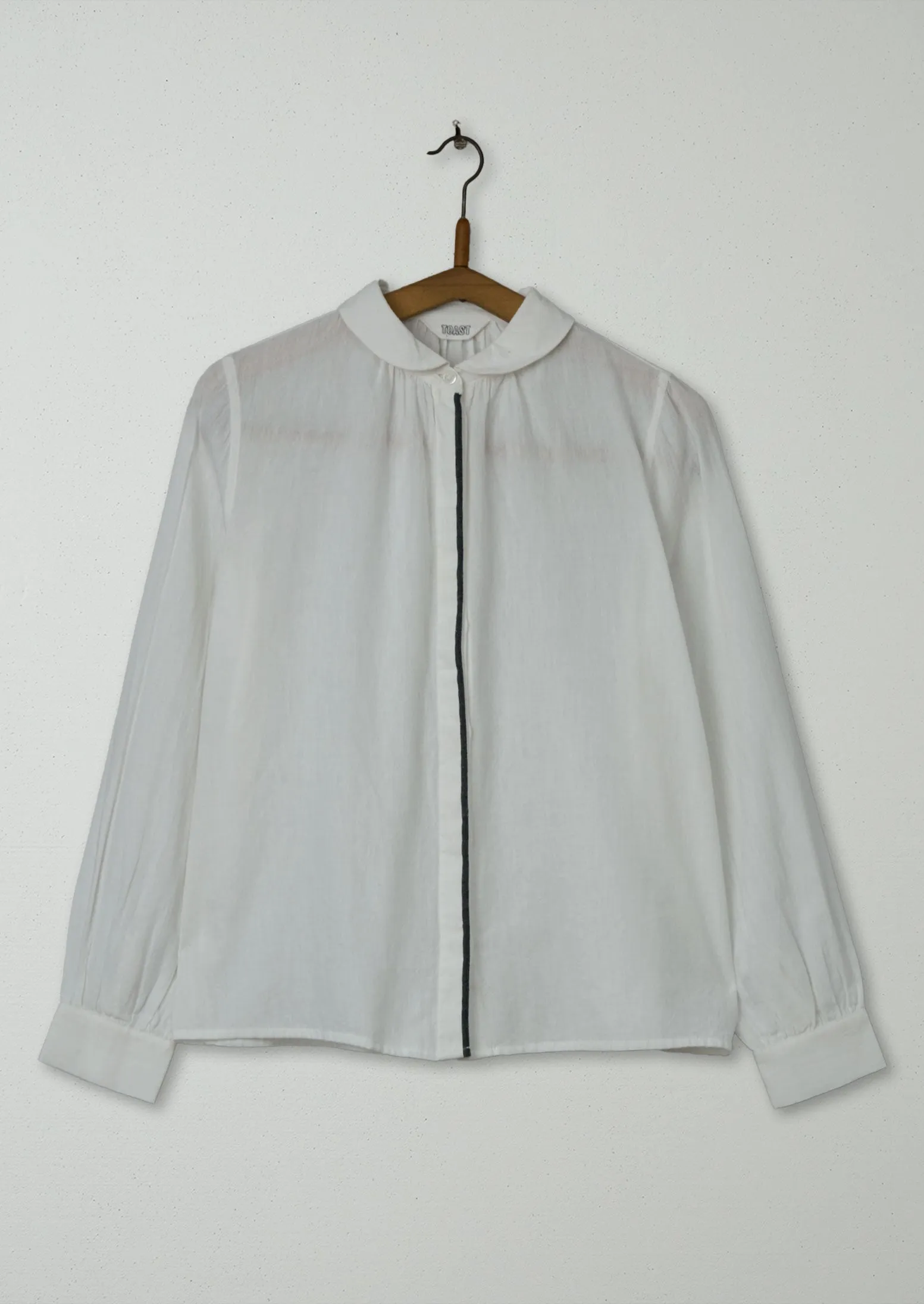 Reworn Cotton Khadi Shirt Size 8 (617) | White sold by TOAST