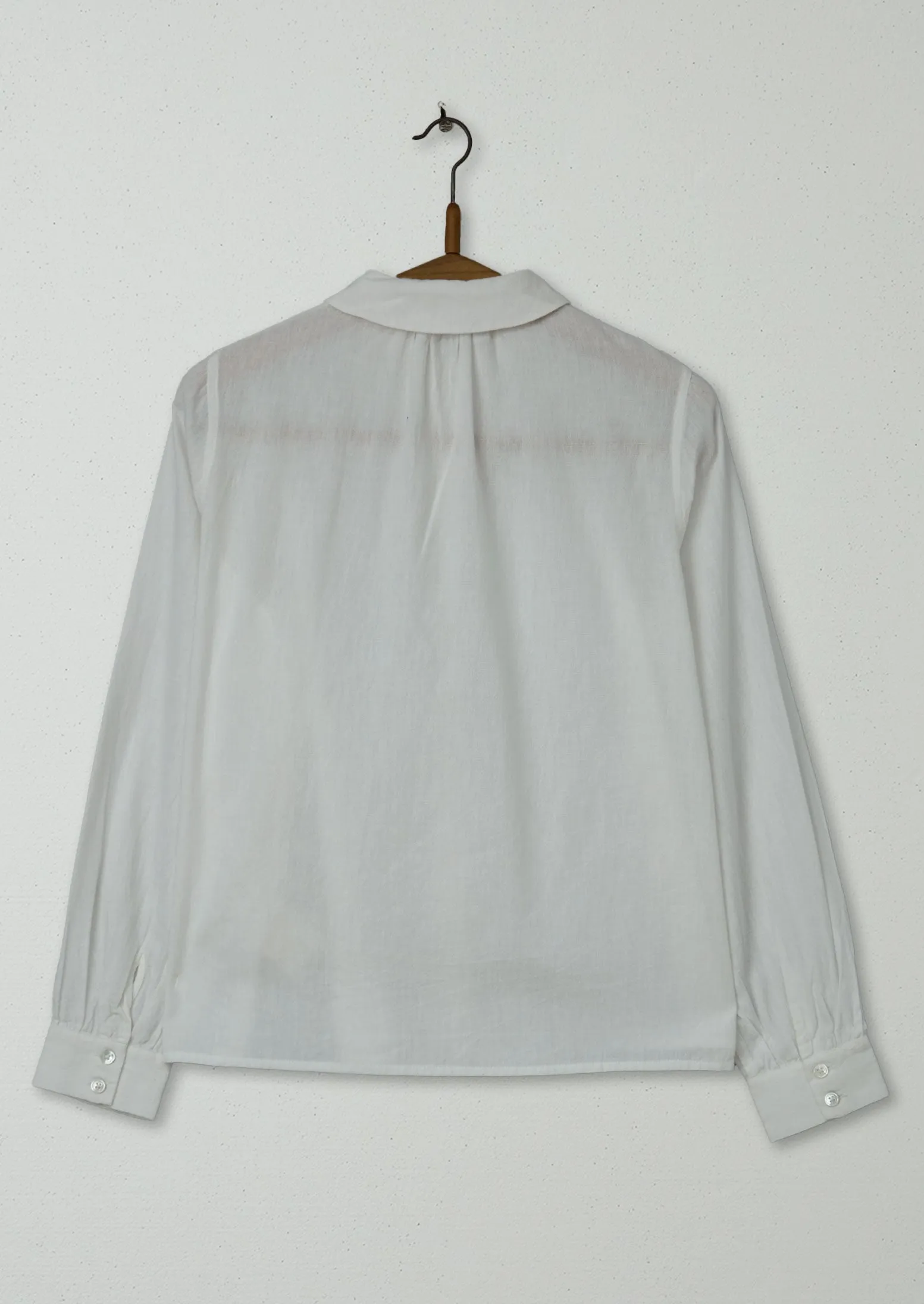 Reworn Cotton Khadi Shirt Size 8 (617) | White sold by TOAST product image thumbnail 2
