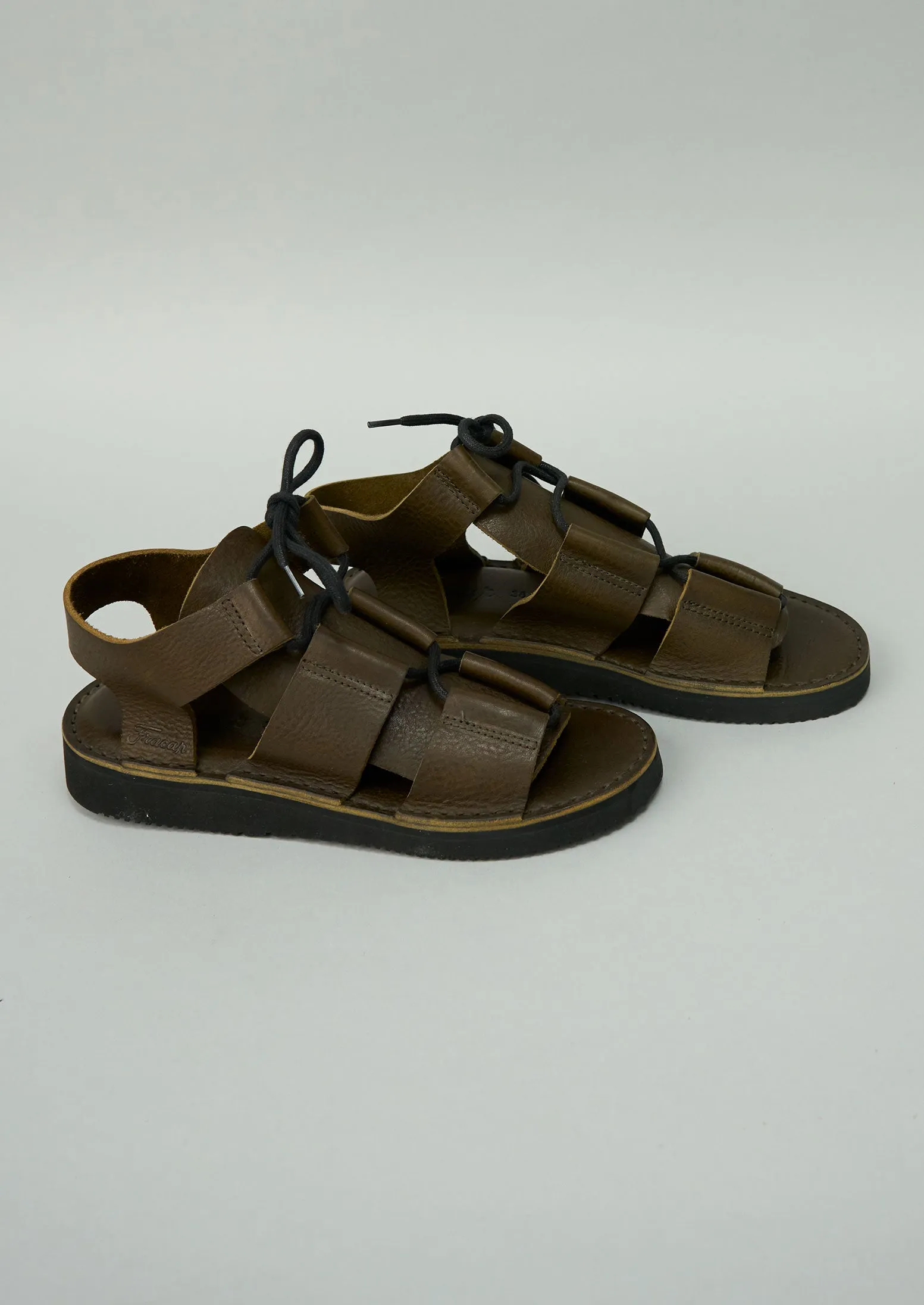 Reworn Fracap Leather Sandals Size 36 (361) | Olive sold by TOAST