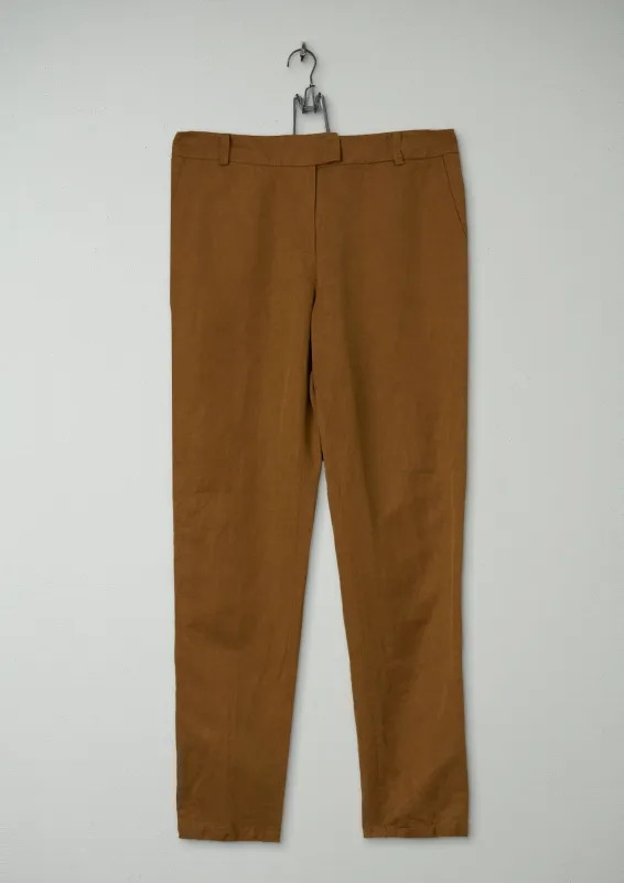 Reworn Yoko Slim Leg Trousers Size 12 (781) | Cinnamon made by TOAST