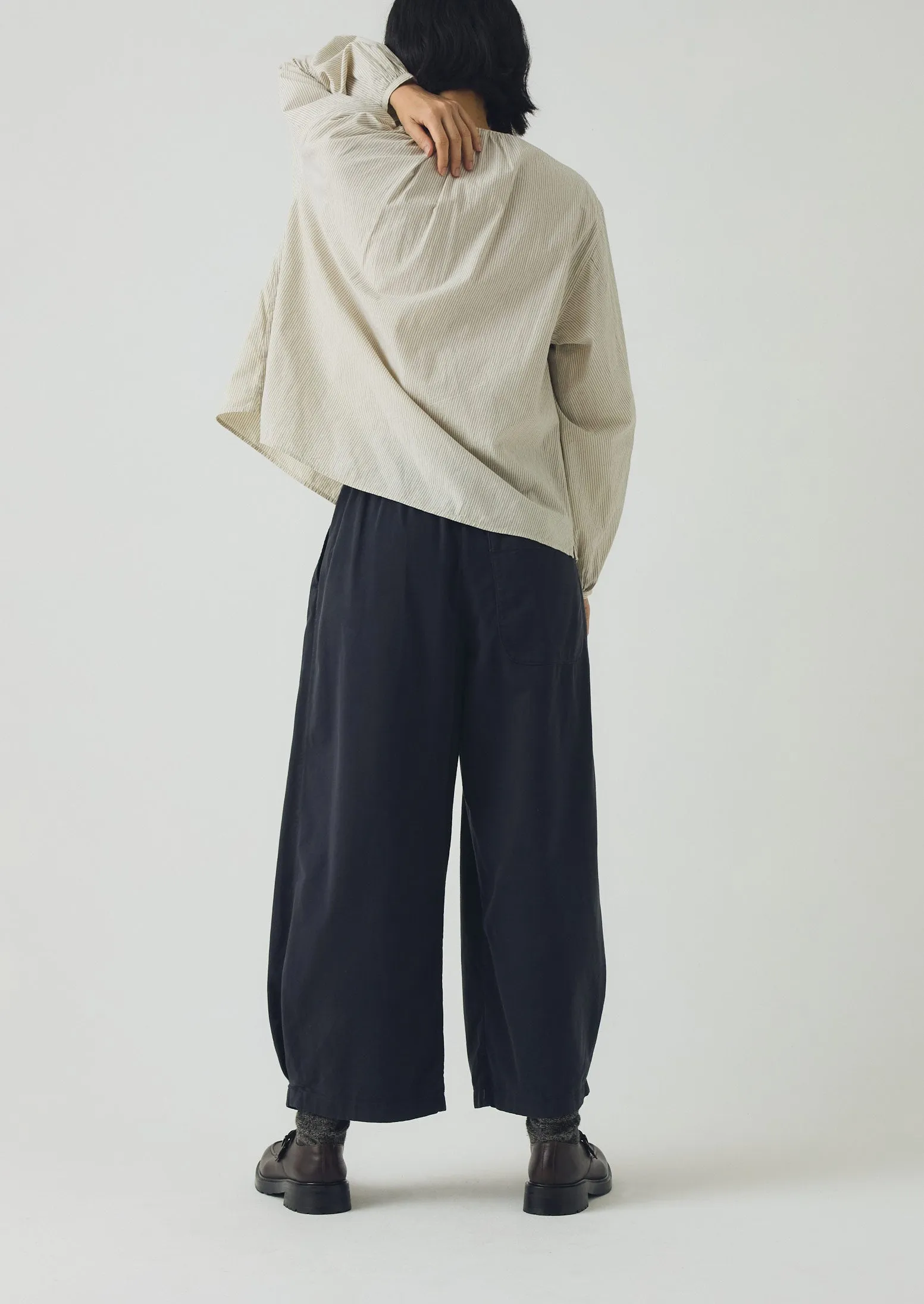 Cotton Wide Leg Trousers | Slate sold by TOAST product image thumbnail 3