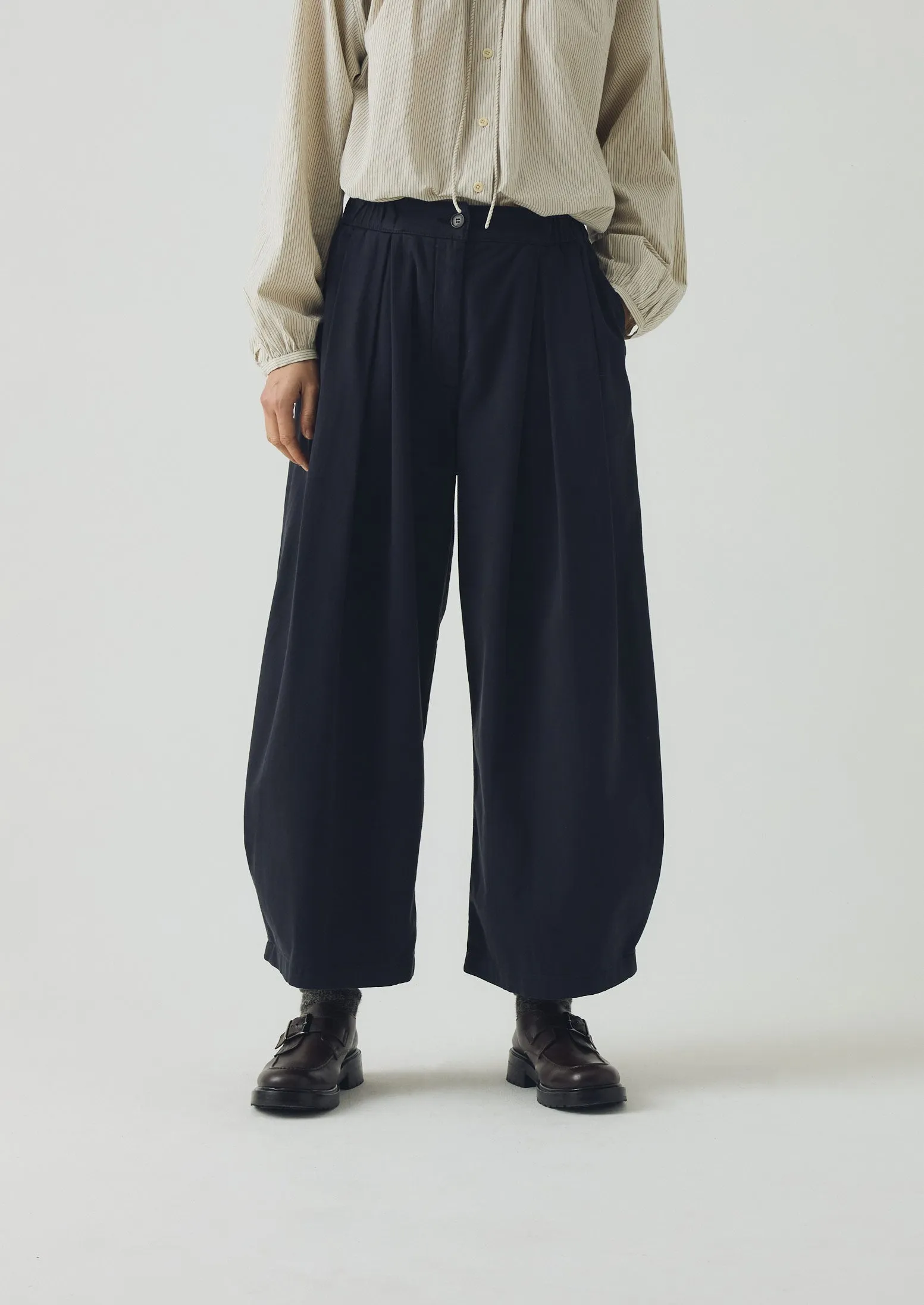 Cotton Wide Leg Trousers | Slate sold by TOAST product image thumbnail 4