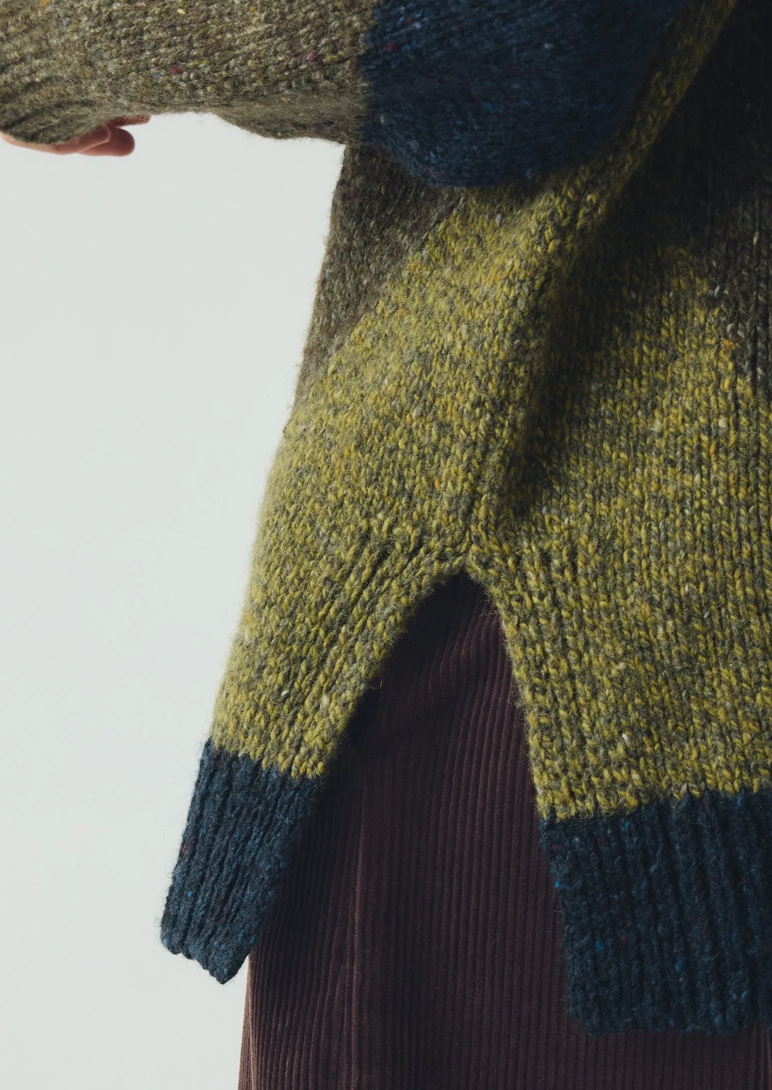 Marled Argyle Blocked Sweater | Olive Multi sold by TOAST product image thumbnail 5