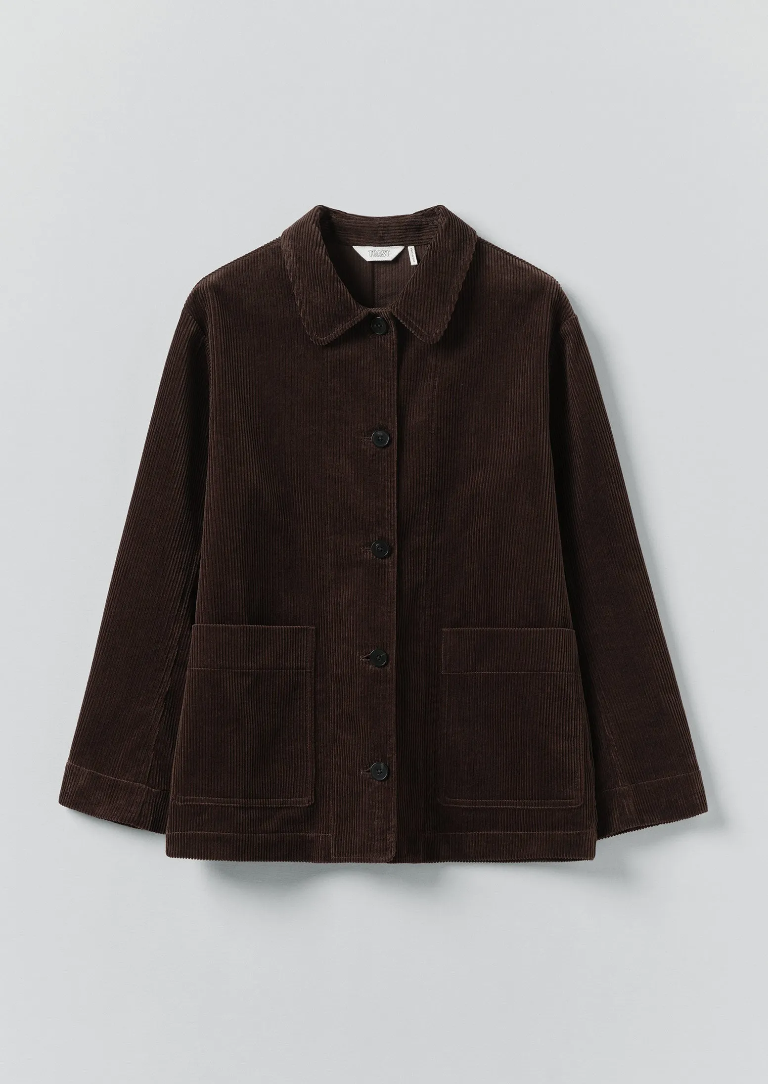 Patch Pocket Organic Cord Jacket | Java sold by TOAST