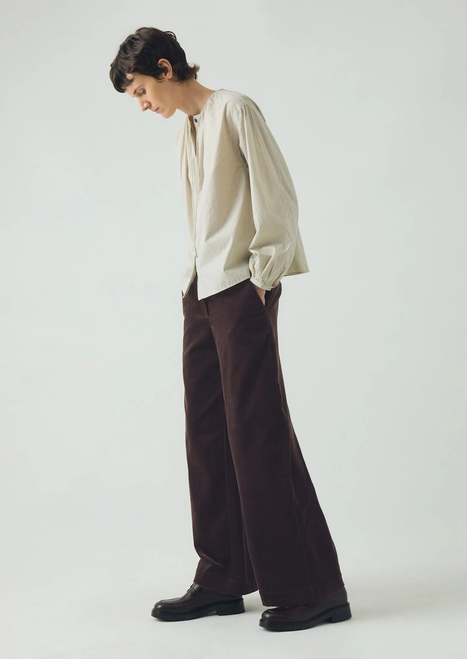 Wide Leg Organic Cord Trousers | Java sold by TOAST product image thumbnail 2
