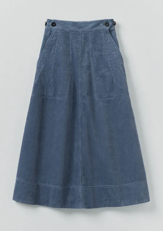 Organic Cord A Line Skirt | Myrtle sold by TOAST
